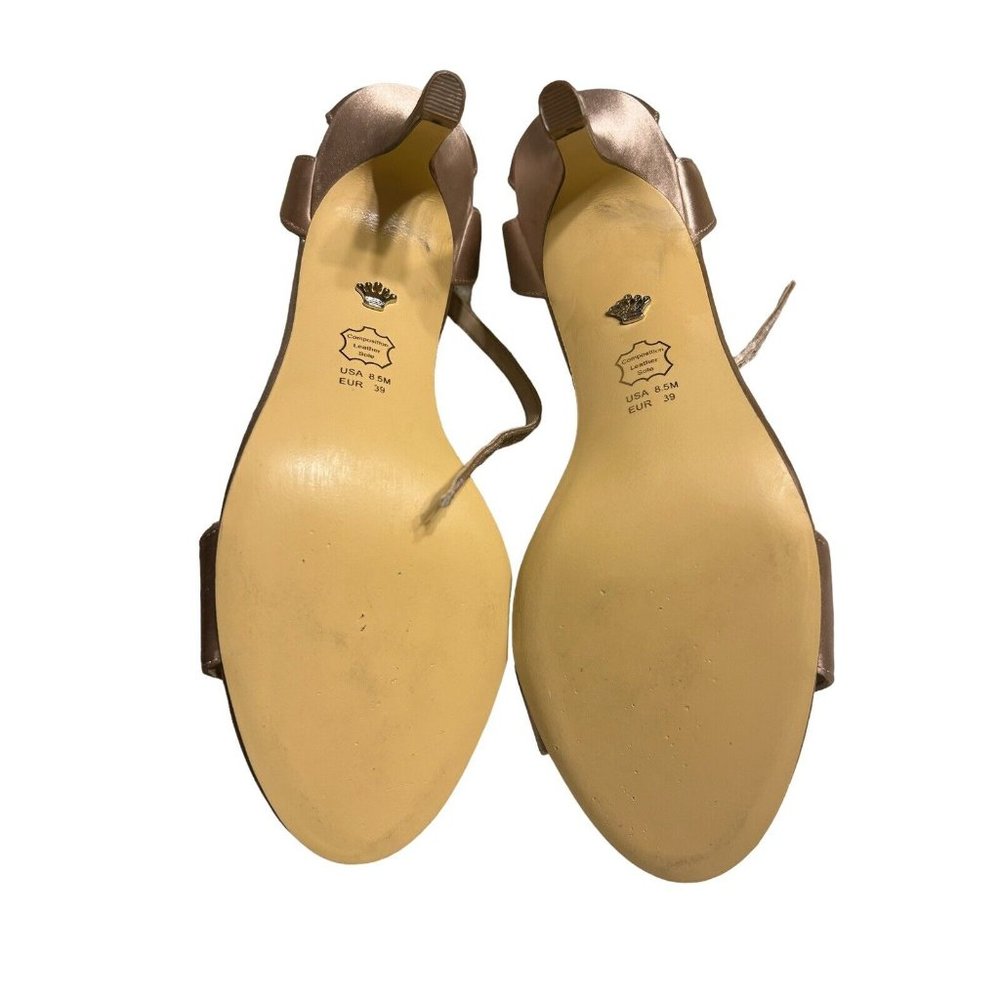 NINA NEW YORK Venetia Open Toe Ankle Strap High Heels Size 8.5 NEW! - Picture 5 of 6